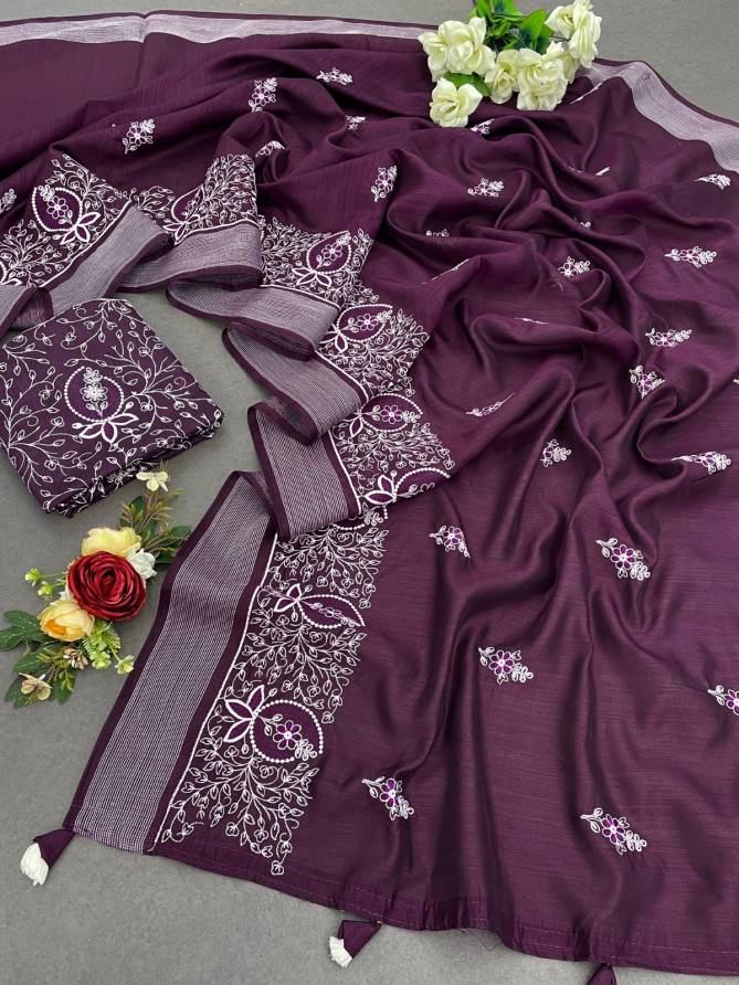 Dhruvi Designer Heavy Embroidery Work Cotton Sarees Wholesale Price In Surat